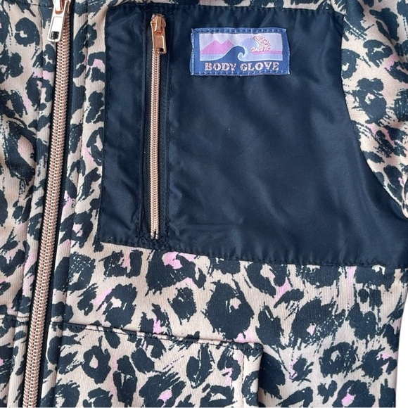 063 Body Glove Black and Leopard Kids Matching Set - Picture 5 of 7